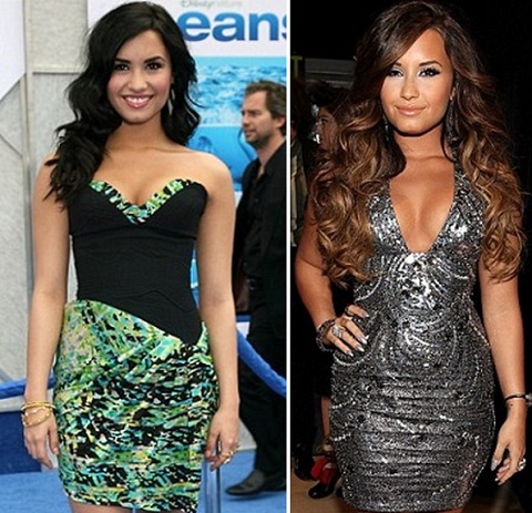 Demi Lovato before going to rehab to treat her eating disorder weighed