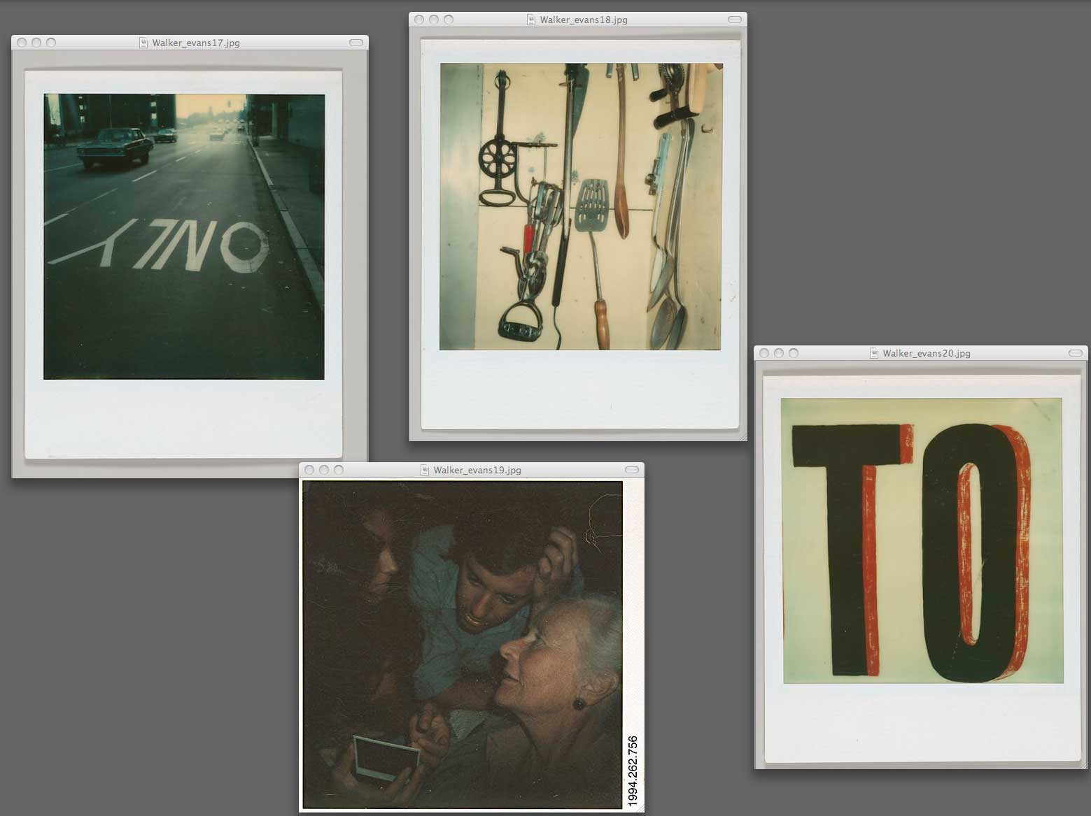 picturediting Polaroïds (1) Walker Evans