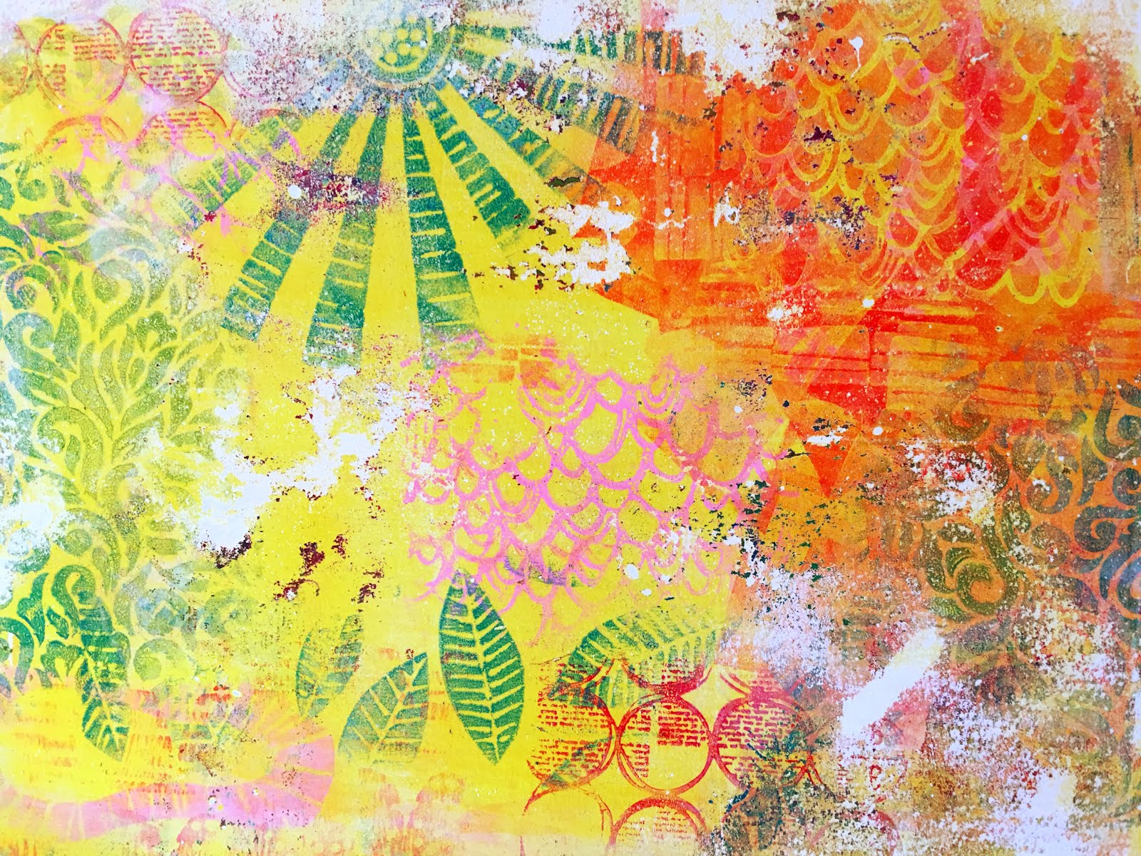 Printing with Gelli Arts® Printing Single Prints with Multiple Layers