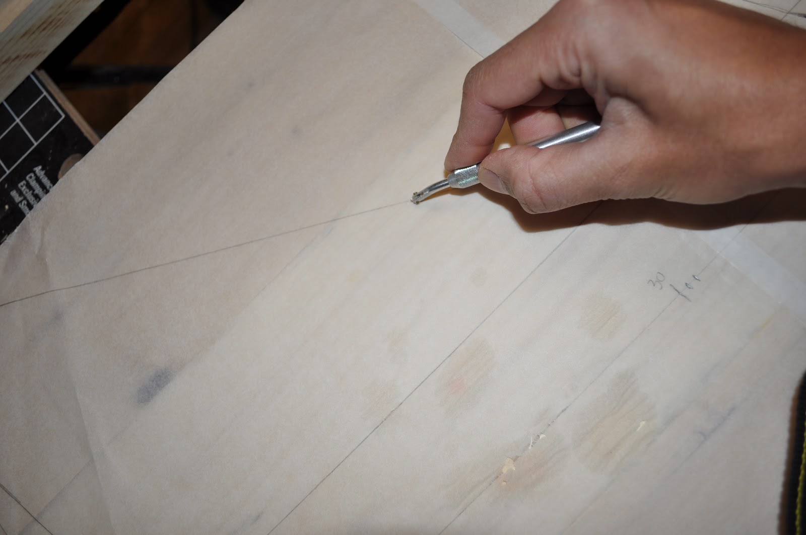 The Guitar Garage Transferring a design from paper to wood Using a