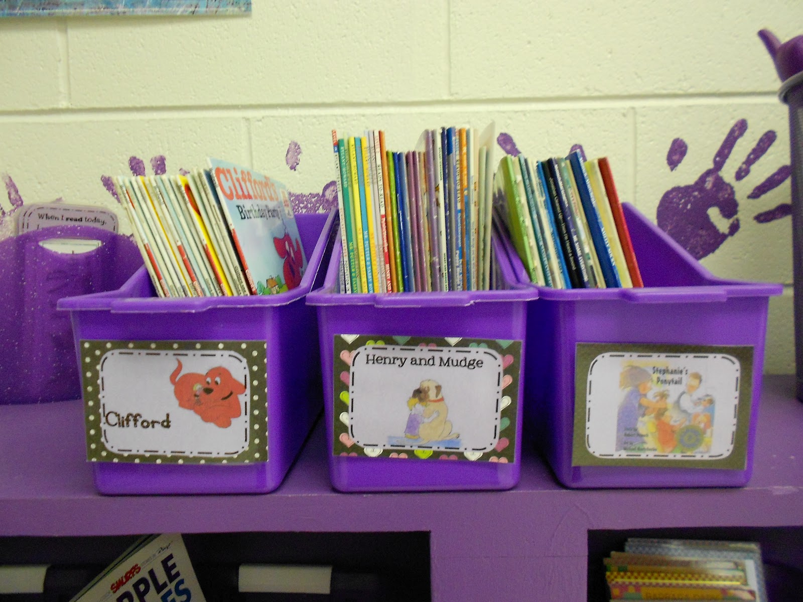 Prayers & Purple Elephants Classroom Library Baskets