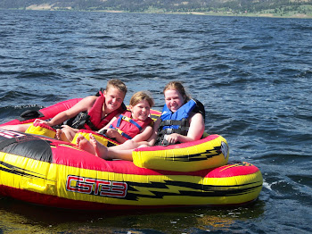 Nathan Leah and Sammie on the "hamburger" at Lake Hebgen