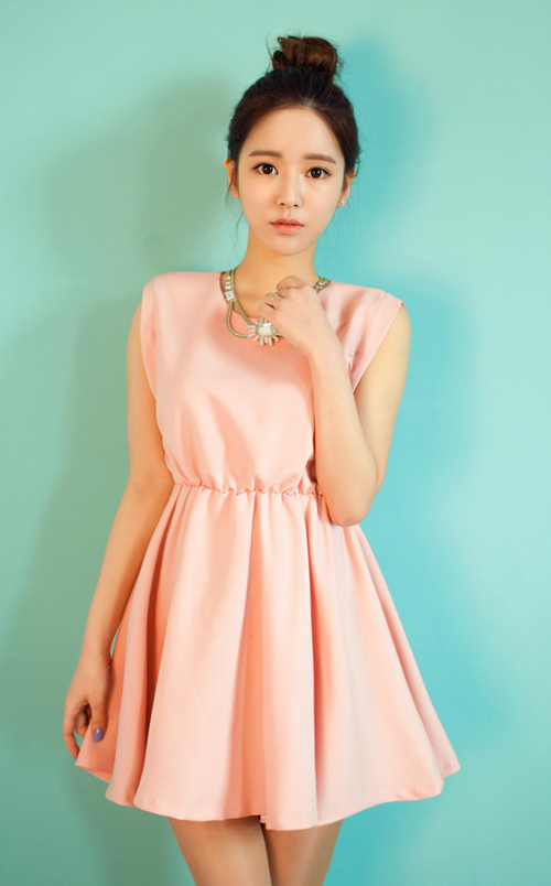 [Chuu] Sleeveless Baby Doll Dress KSTYLICK Latest Korean Fashion