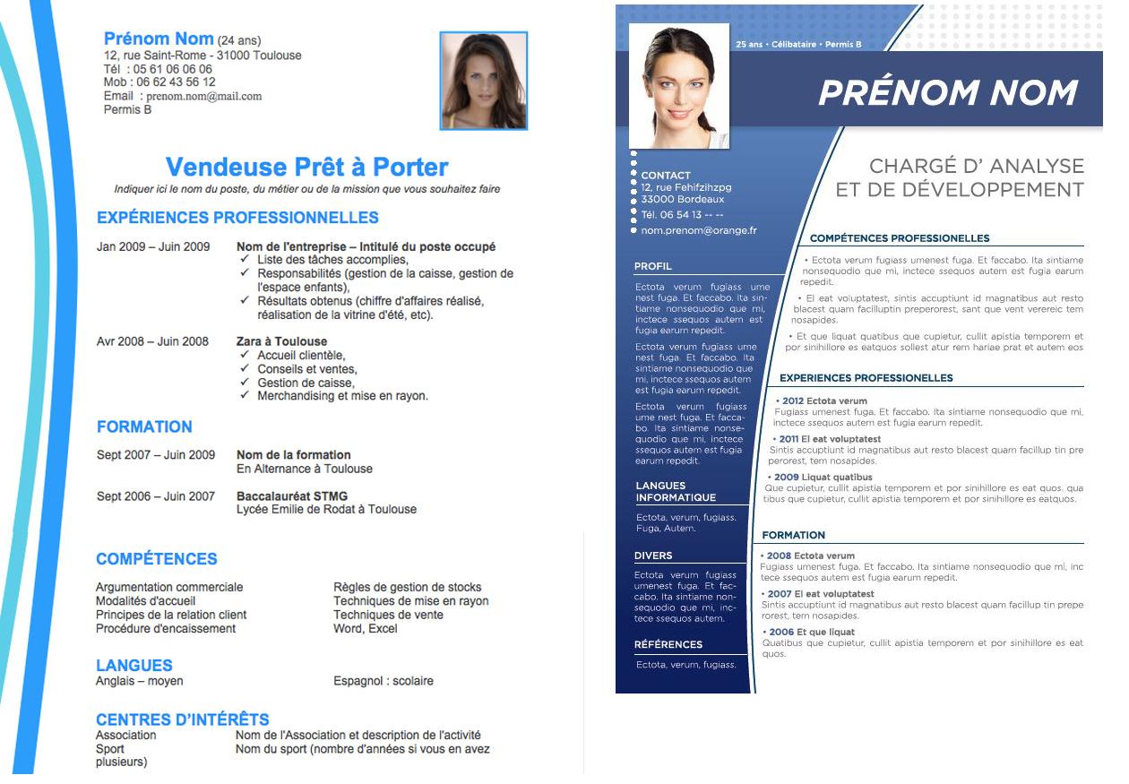 curriculum vitae exemple gratuitenglish