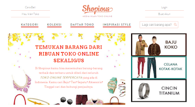 Shopious.com Direktori Toko Online Fashion di Indonesia