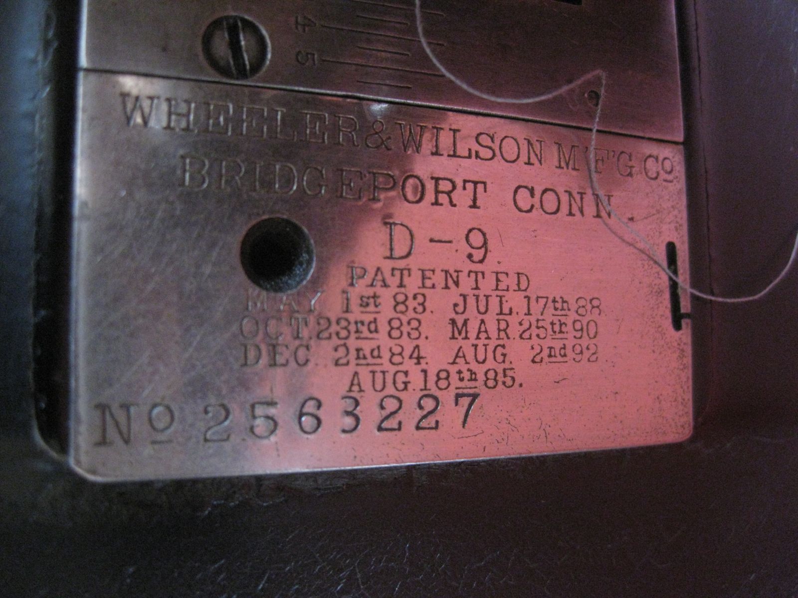Wheeler And Wilson Serial Number Chart