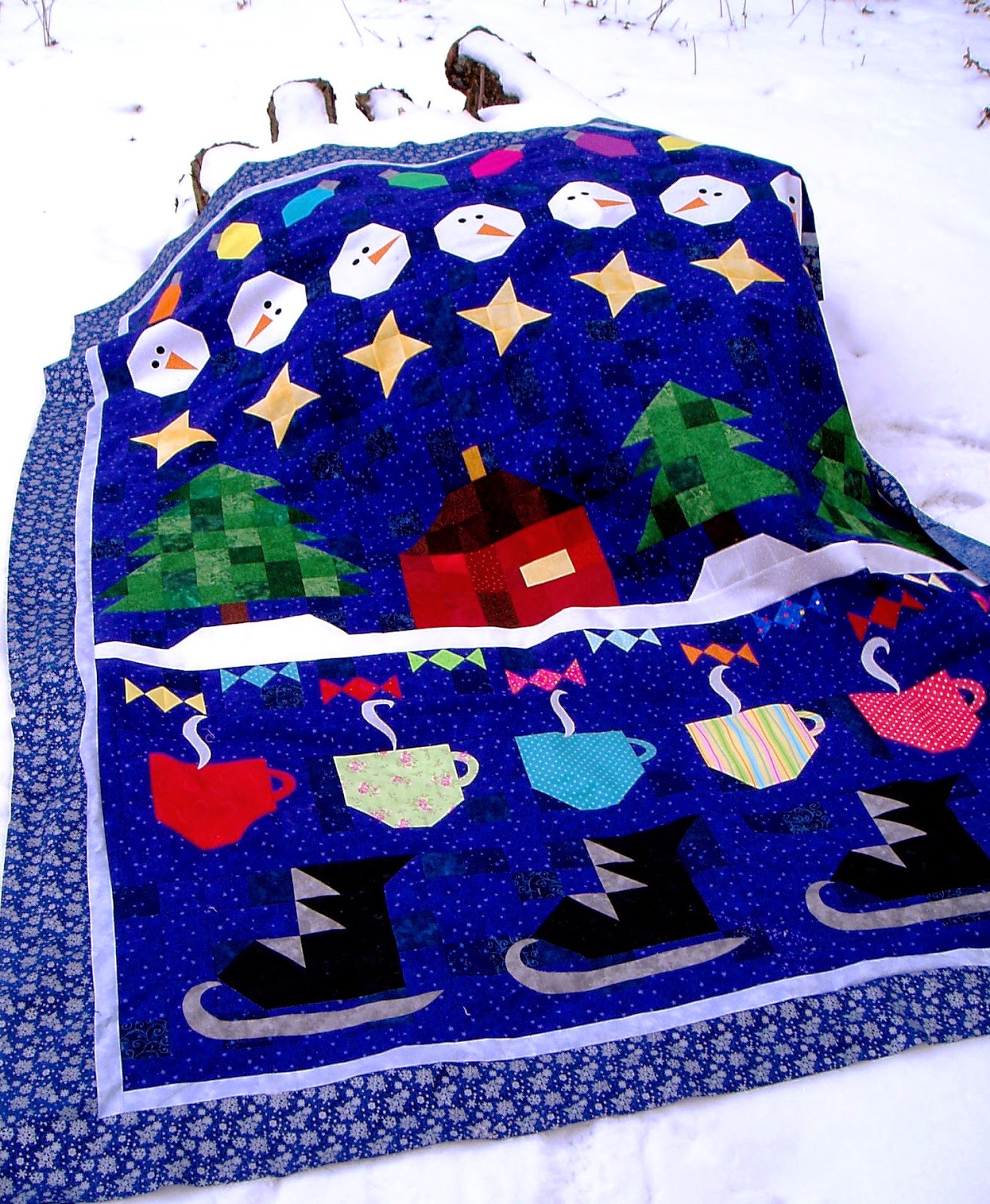 The Academic Quilter Winter quilt and Blog Hop