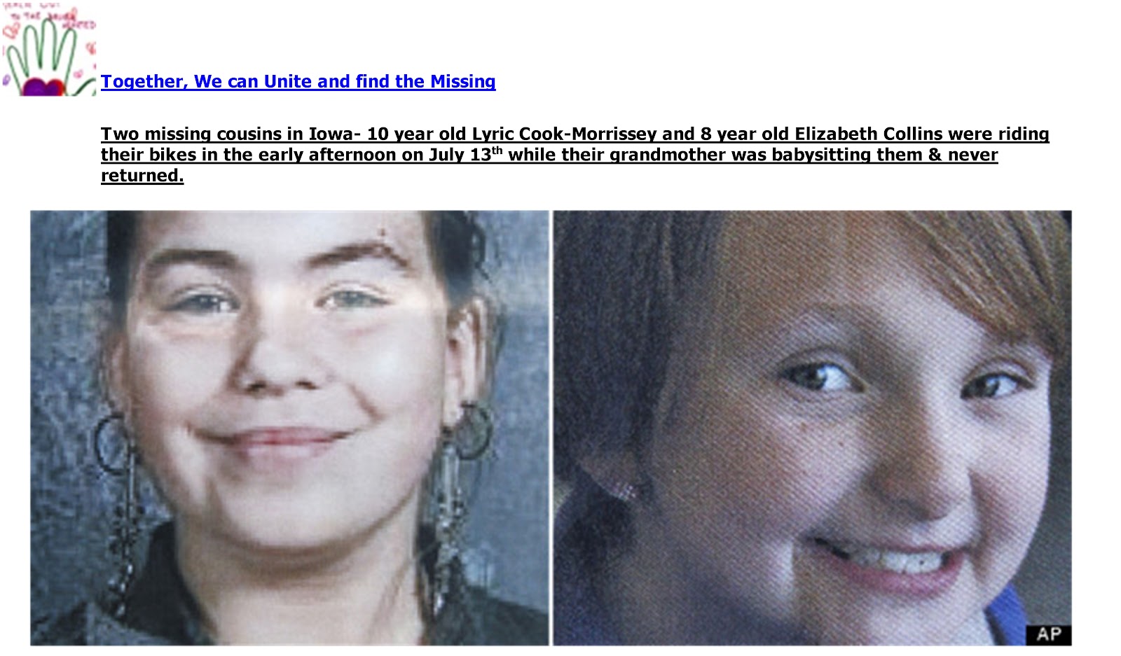 Just Stephanie...."Official" Missing Person's and Criminal