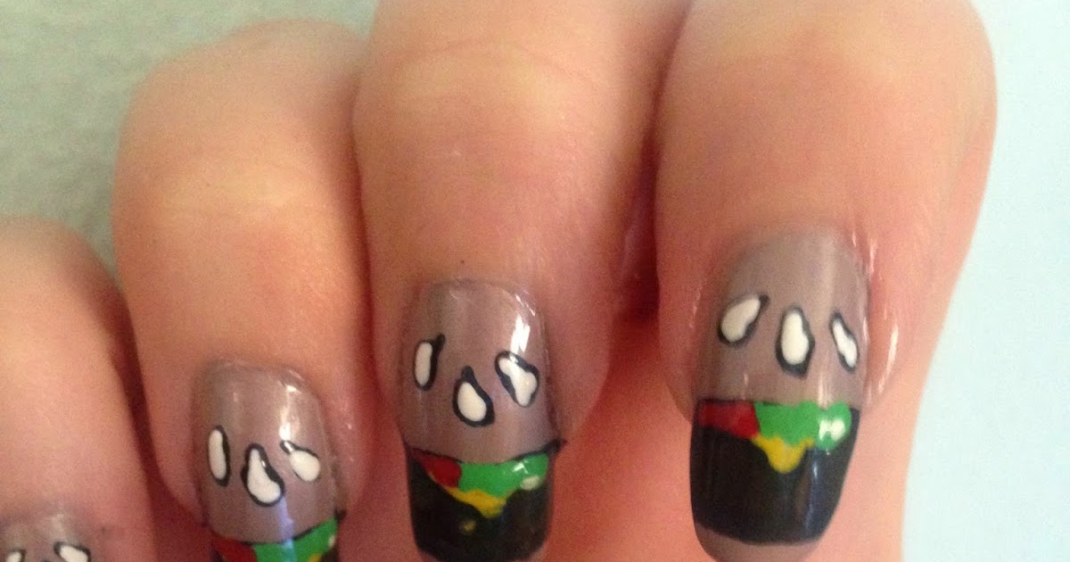 7. "Burger and Fries" Nail Design - wide 2