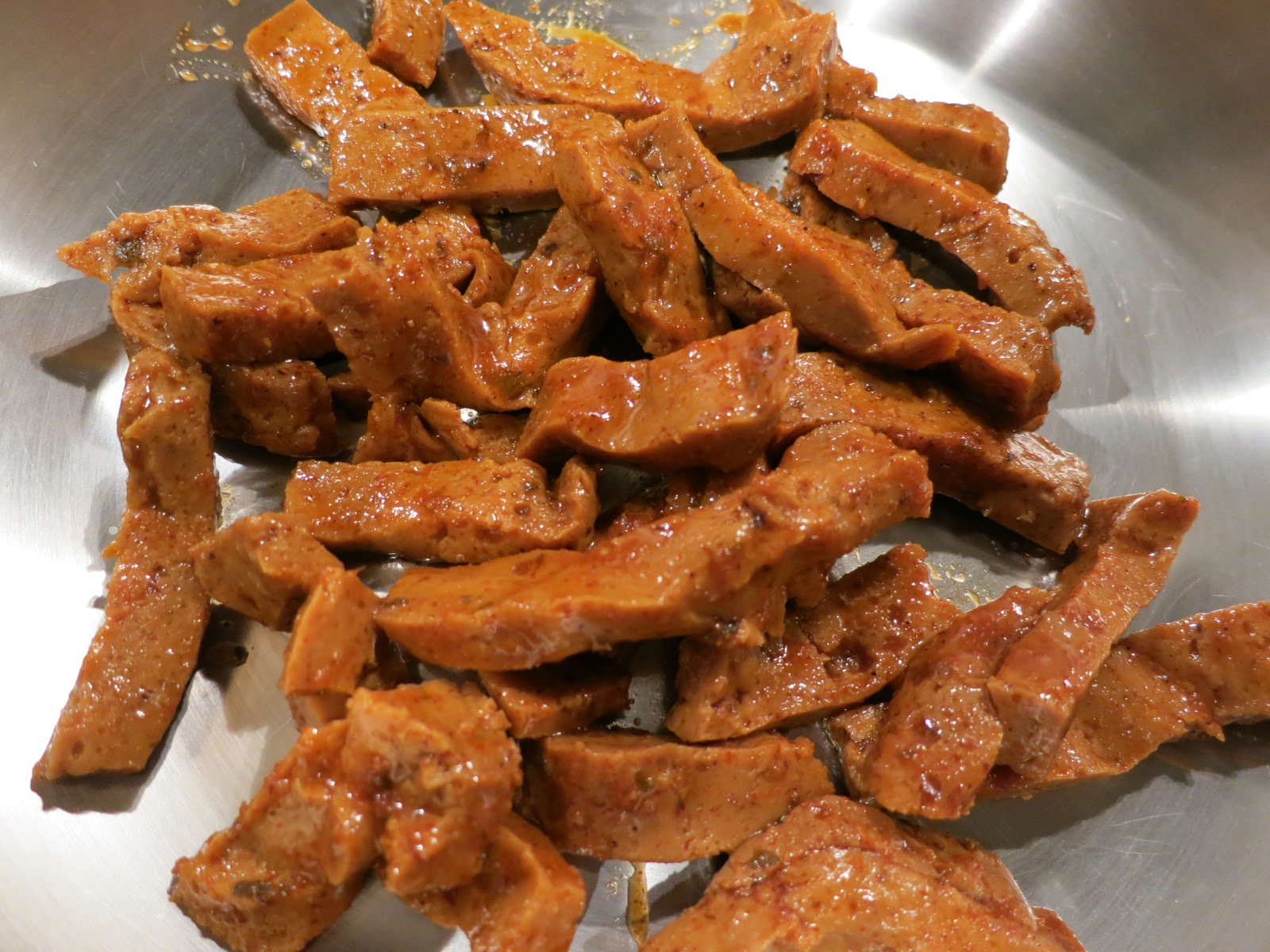 The Veracious Vegan Chipotle Seitan Fajitas with Beans