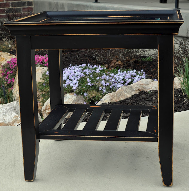 {Cleverly Crafty} {Black} Mission Style End Table