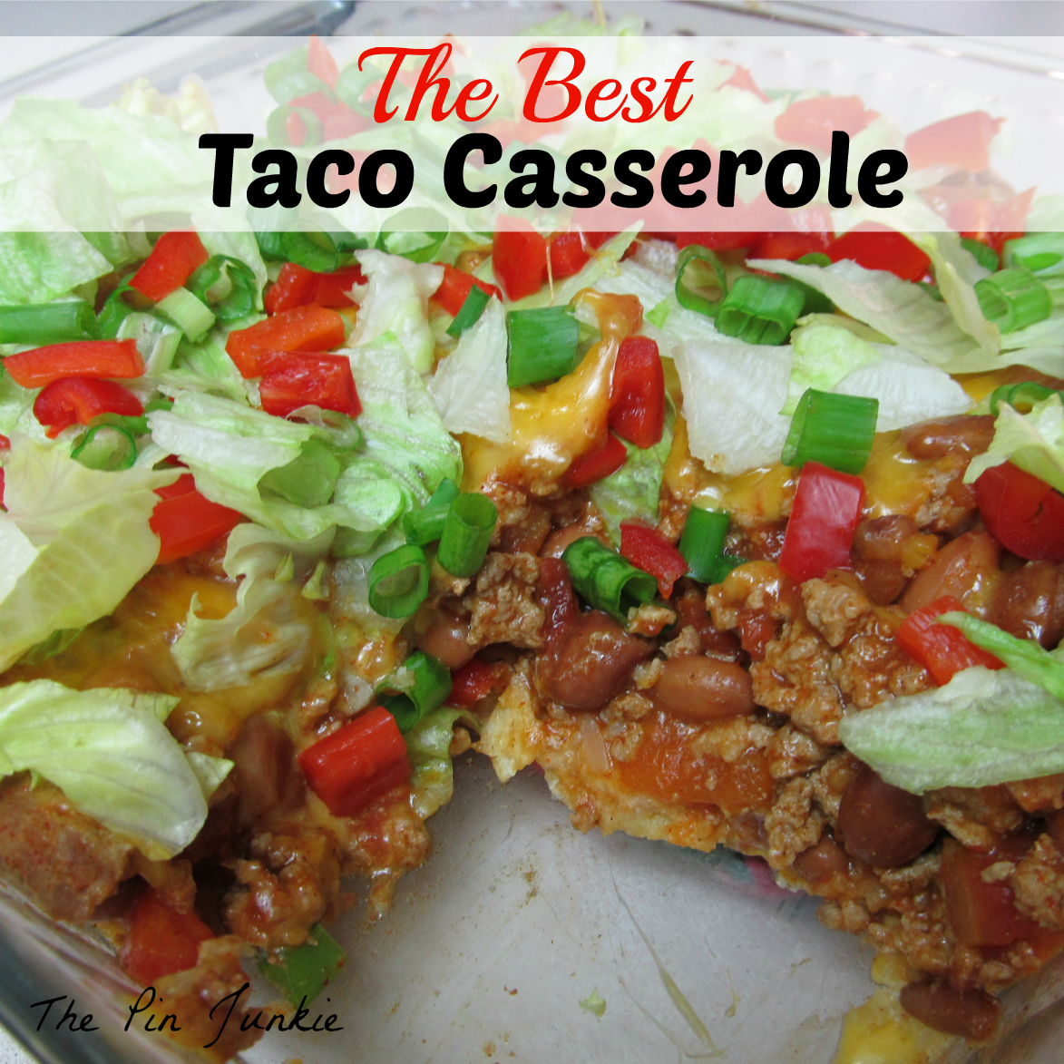 taco bake with soft tortillas