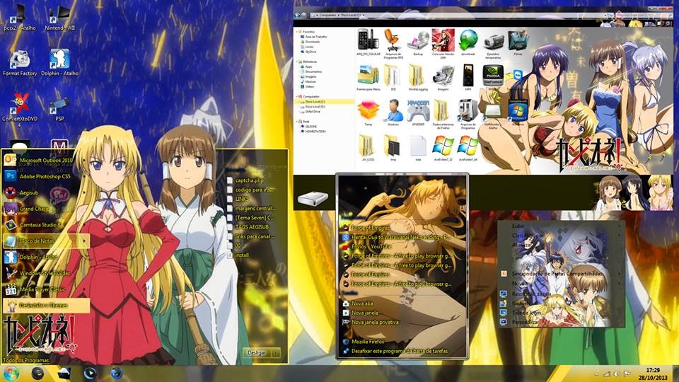 Theme Anime Windows Theme Win 7 Campione Matsurowanu Kamigami