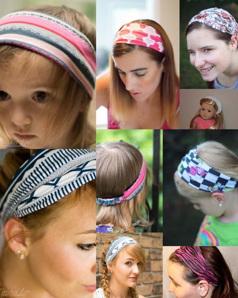 Create Kids Couture Reversible Woven Headband and Wide Stretchy Knit