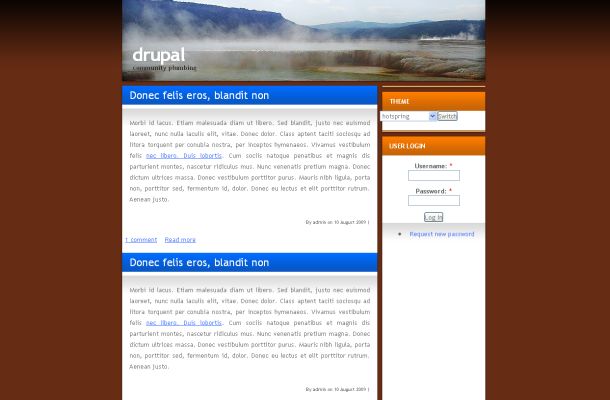 Free Drupal Orange Brown Nature Theme Template Free Drupal Orange Brown Nature Theme Template