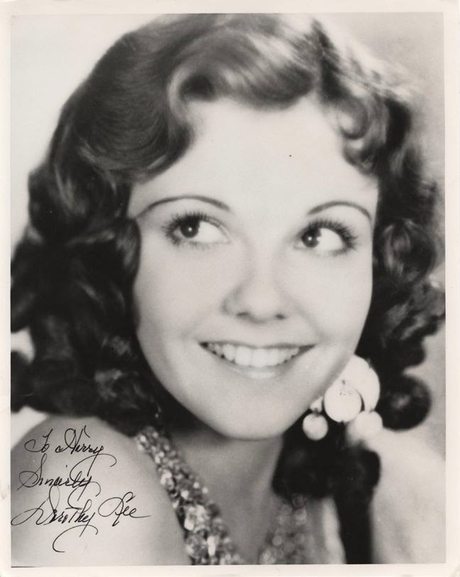 Thelma Todd Autographed Dorothy Lee Photo