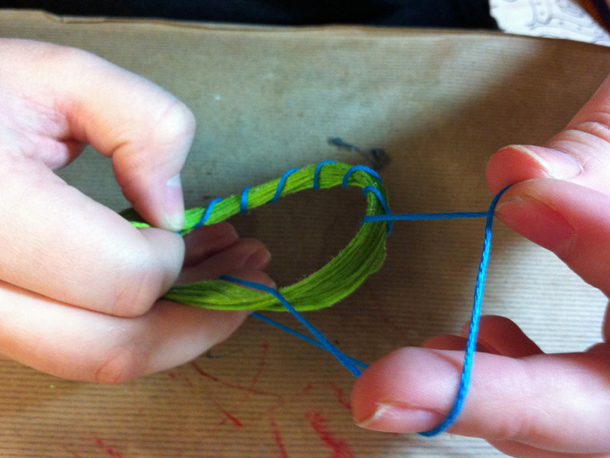 iLoveToCreate Blog MAYA IN THE MOMENT Stiffened Embroidery Floss