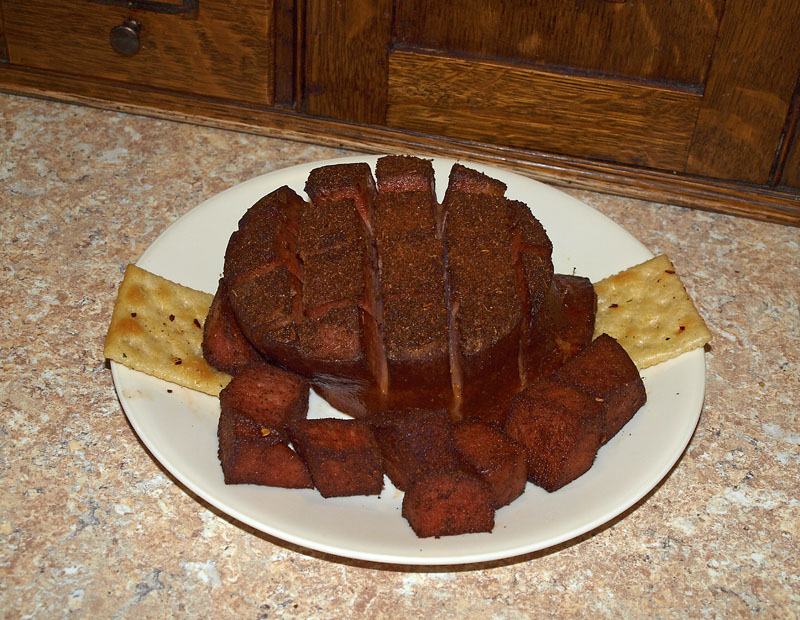 Pellet Smoker Cooking Smoked Old Fashioned Bung Bologna