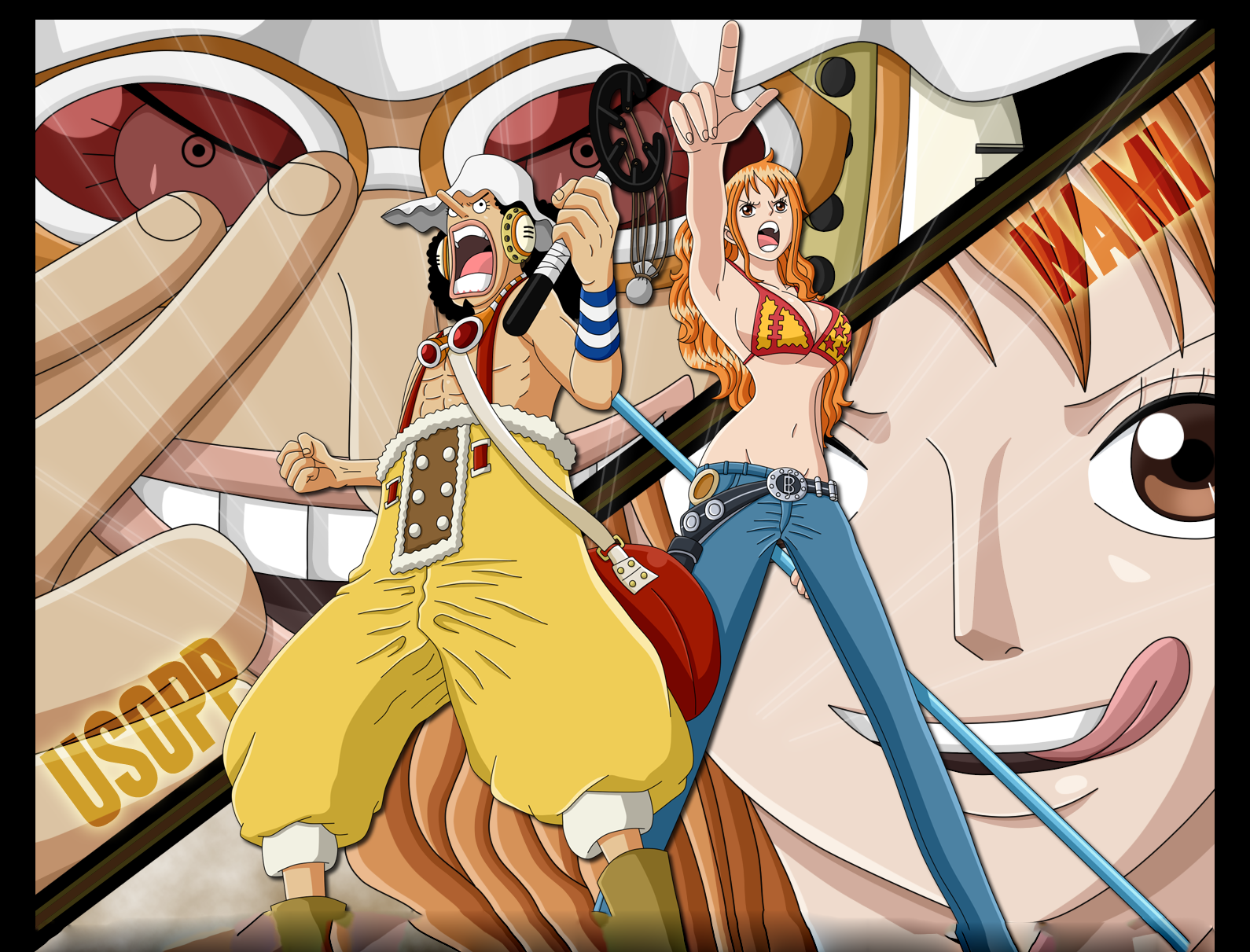 usopp And nami One Piece Free Wallpapers AgiatMoc