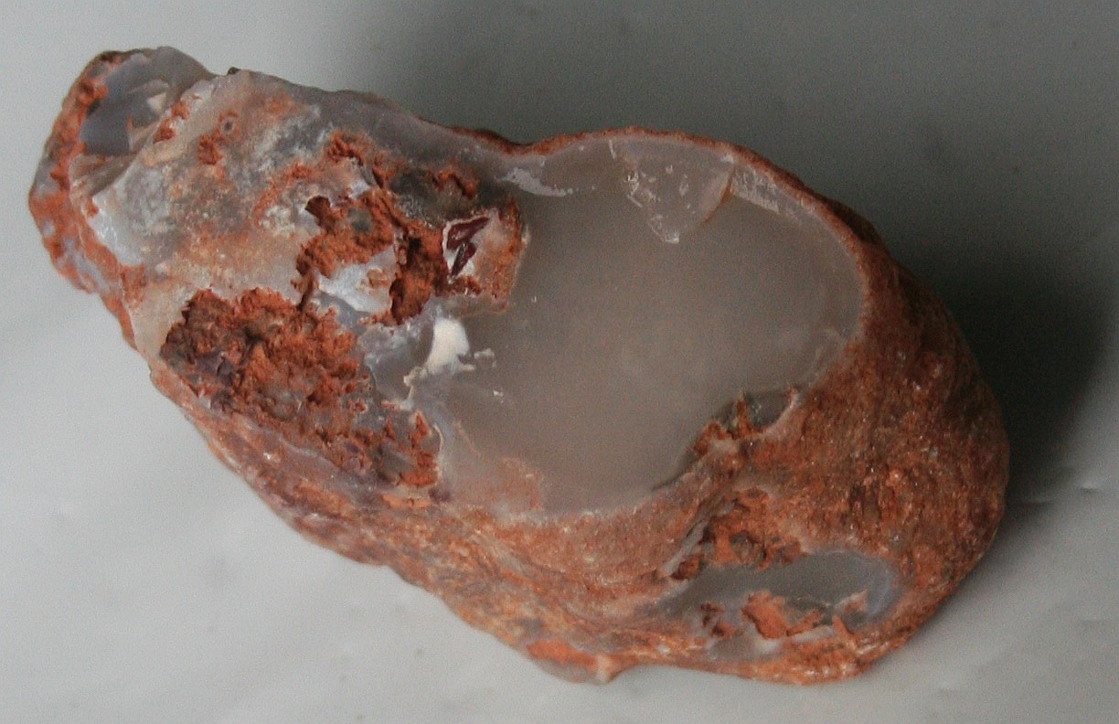 wyoming found rocks agate cloudy soil exterior piece