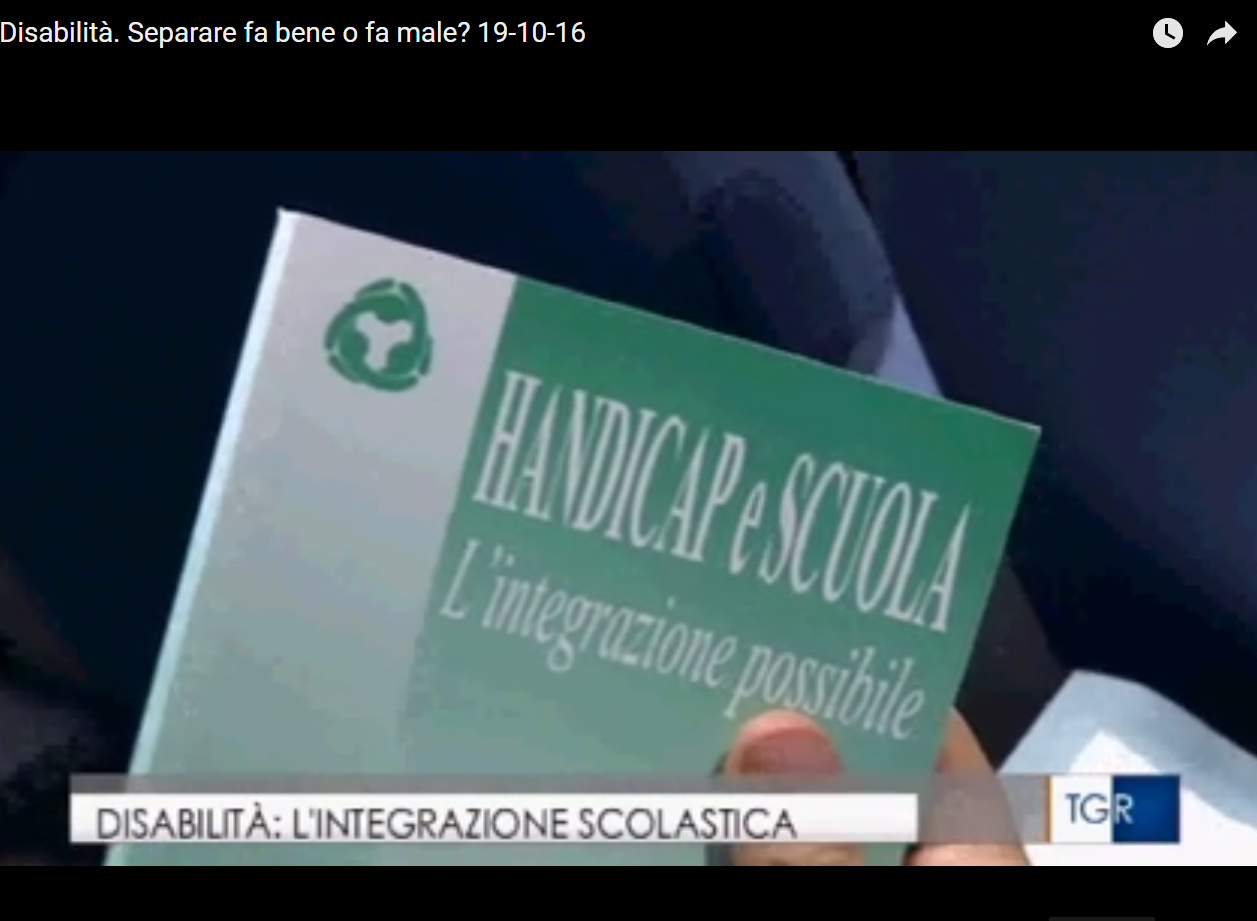 Il servizio del TGMarche sul seminario "Disabilità. Separare fa bene o fa male?"