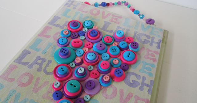 iLoveToCreate Blog COOL2CRAFT Layered Button Heart