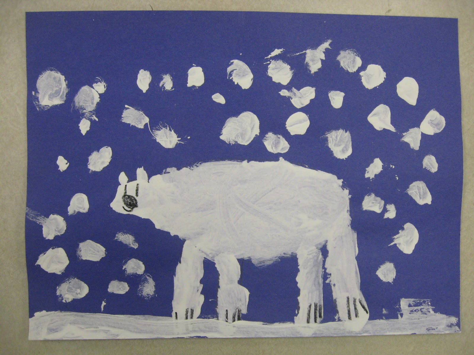 Miss Young's Art Room: Kindergarten Polar Bears