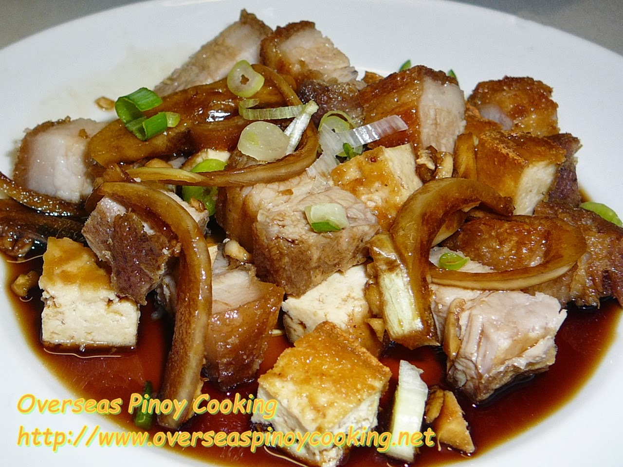 Crispy Tokwa’t Baboy, Crspy Fried Pork with Tofu Panlasang Pinoy Recipe