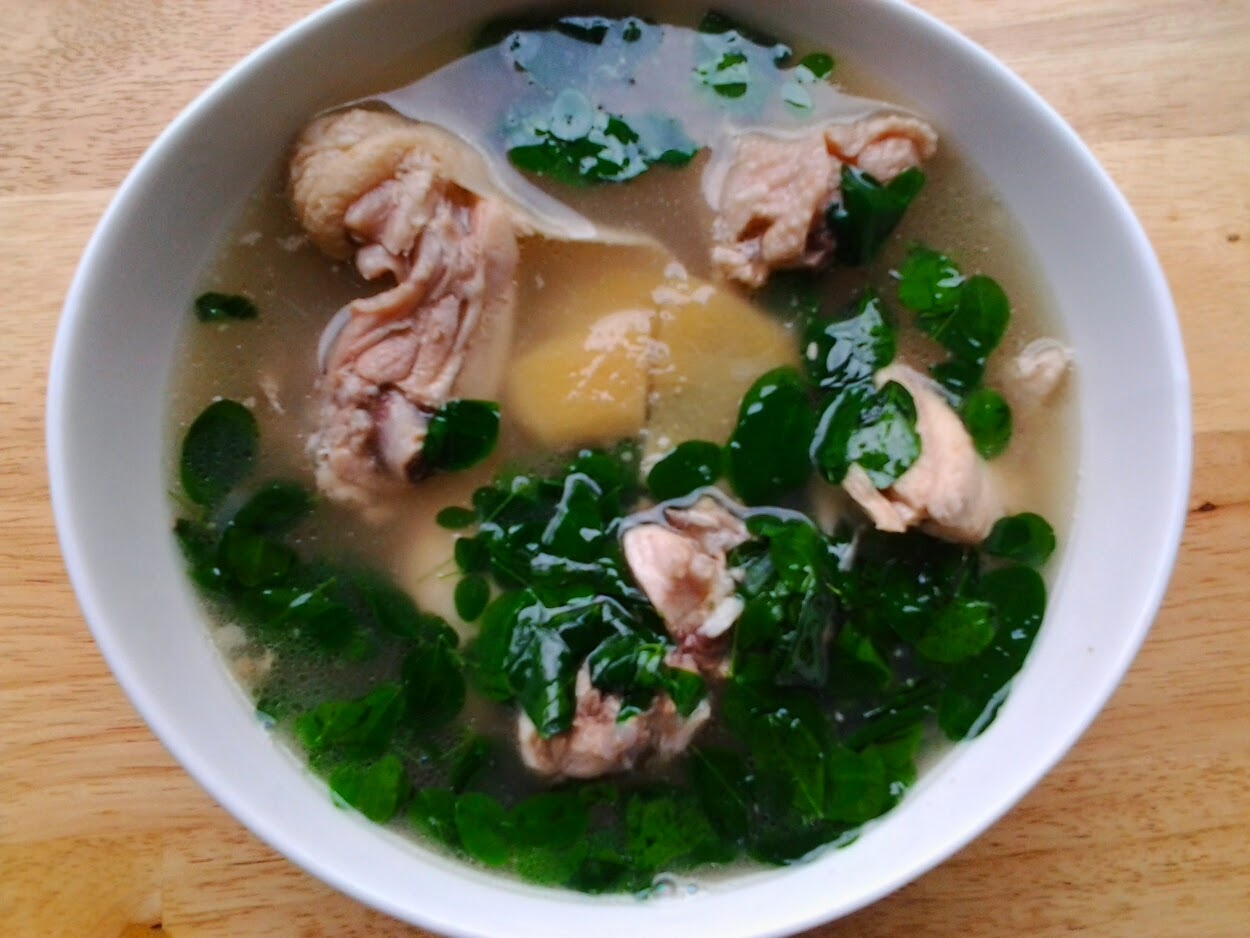 One Filipino Recipe at a Time Chicken and Malunggay Soup