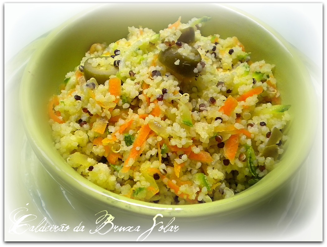 Receitas do Caldeirão Cuscuz marroquino com Quinoa e vegetais