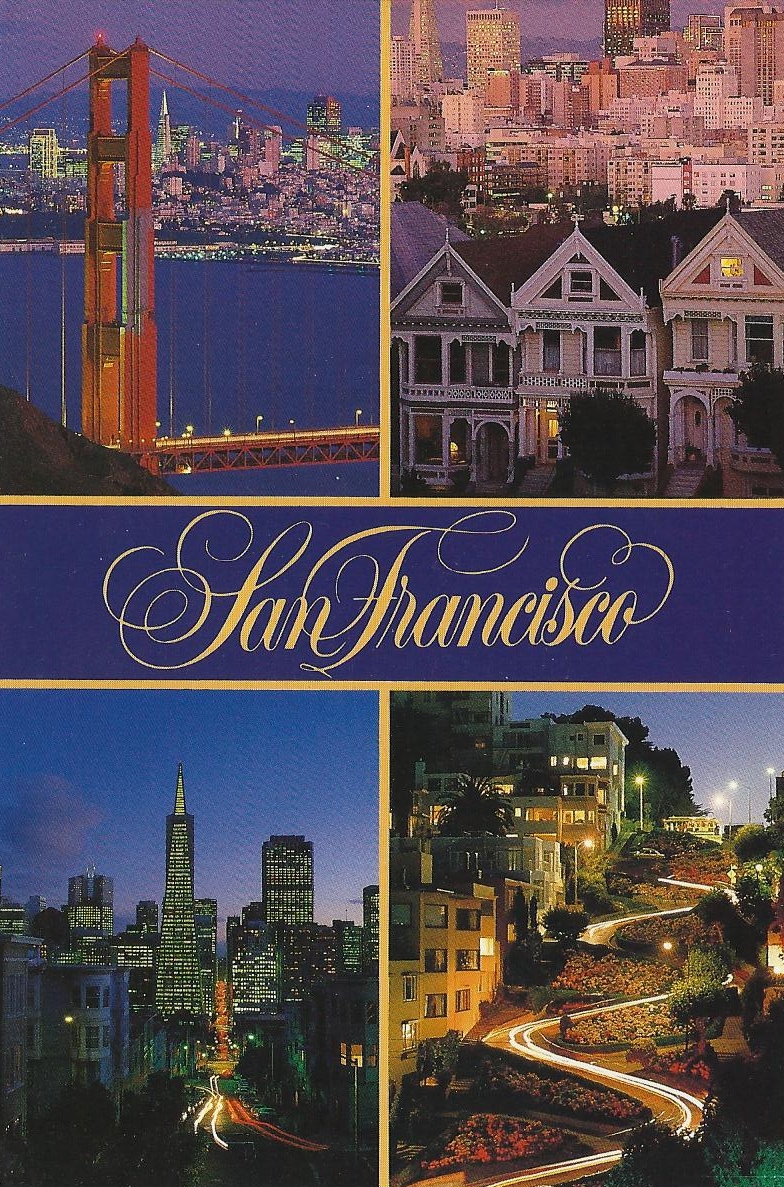 Vintage Travel Postcards San Francisco, California