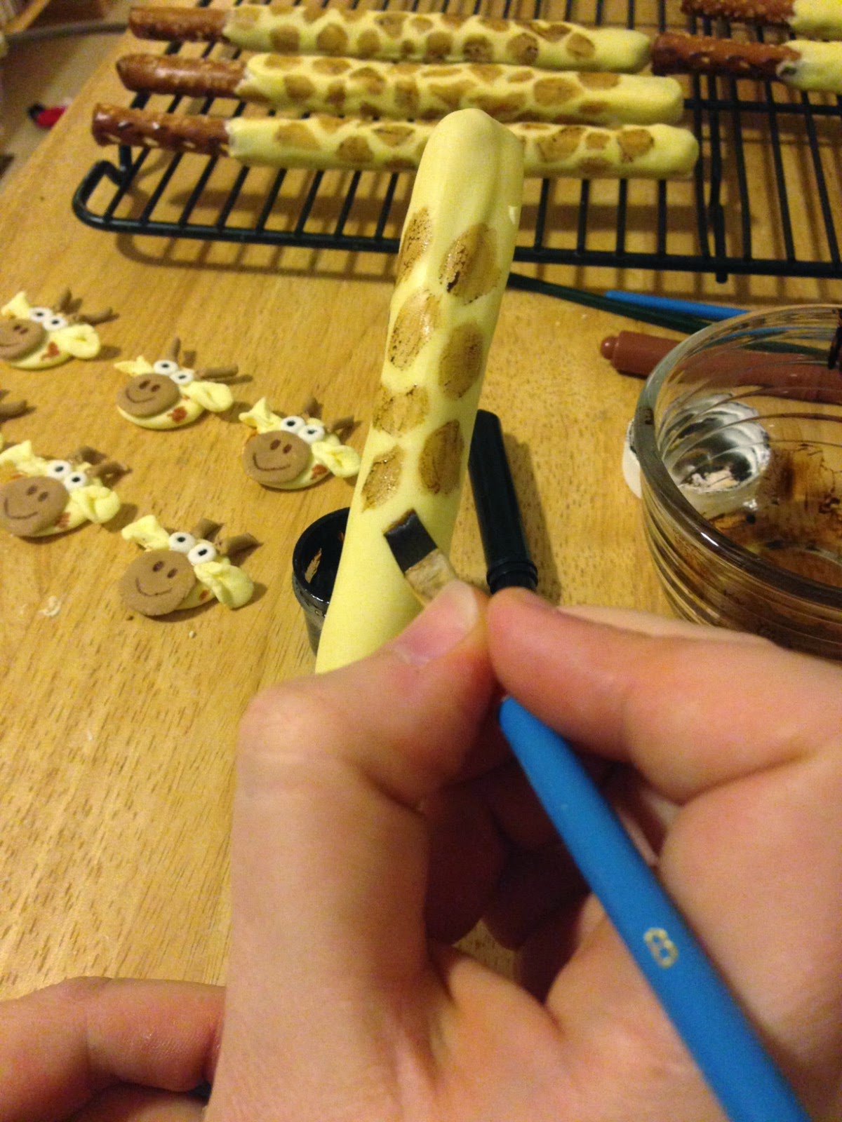 Much Ado About Somethin Chocolate Covered Pretzel Giraffes