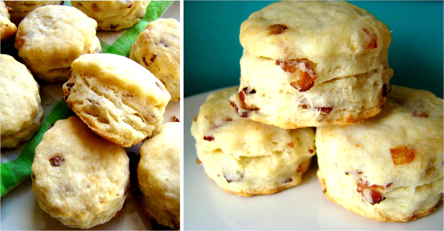 Bacon and onion biscuits