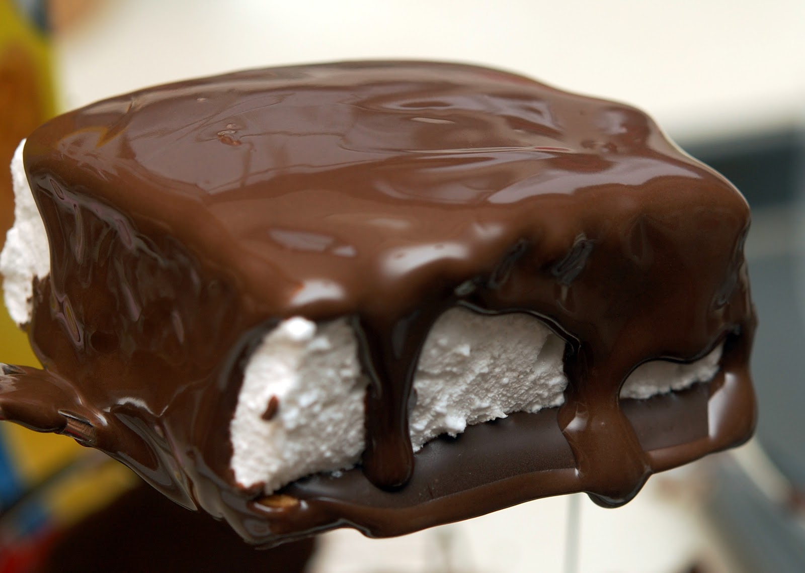 CHOCOLATE DIPPED GRAHAM CRACKERS STUFFED WITH HOMEMADE MARSHMALLOWS