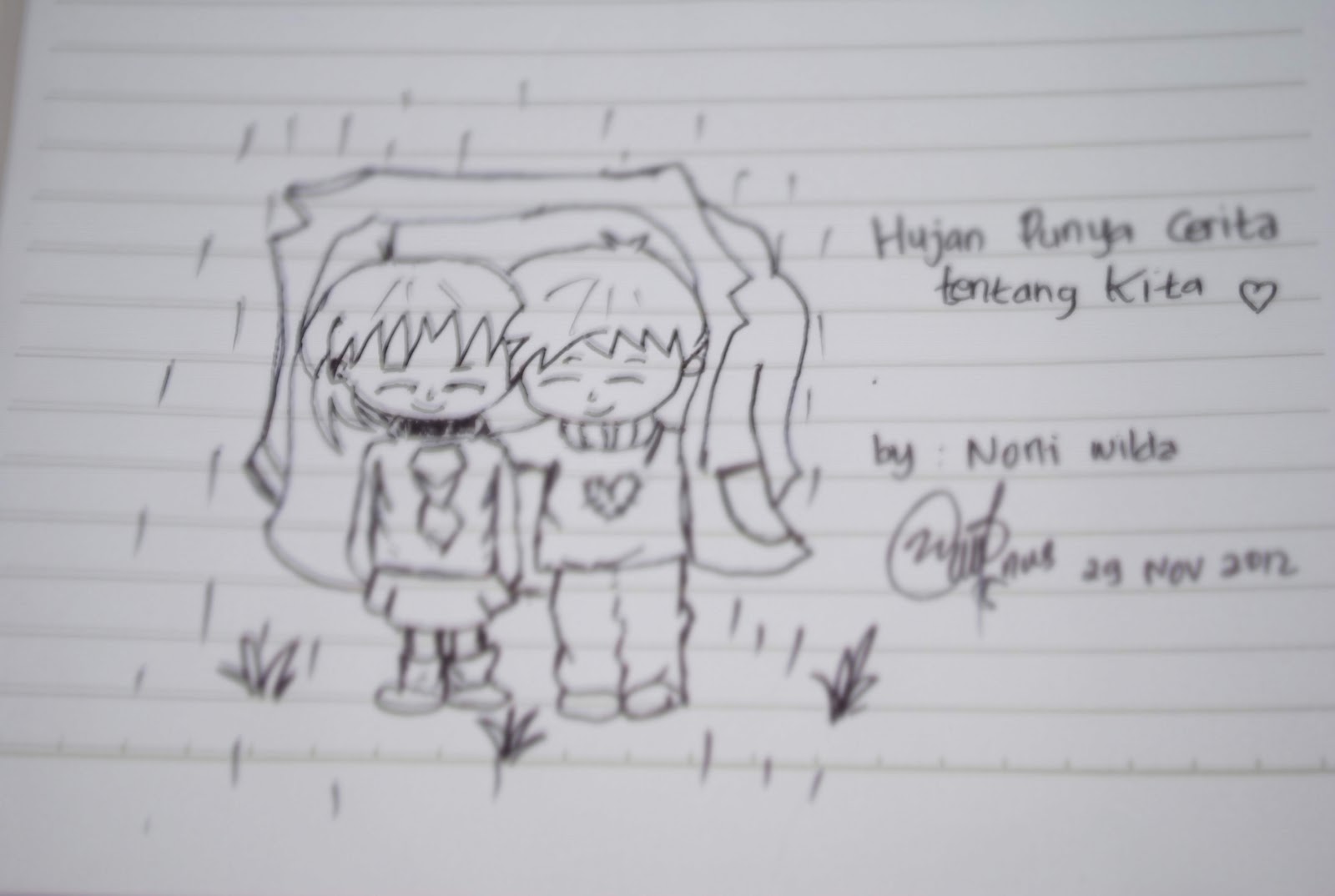 Tulisan Usang Hujan punya cerita tentang kita