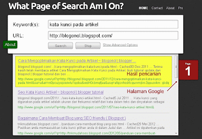 tool cangging pelacak kata kunci google untuk kontes seo