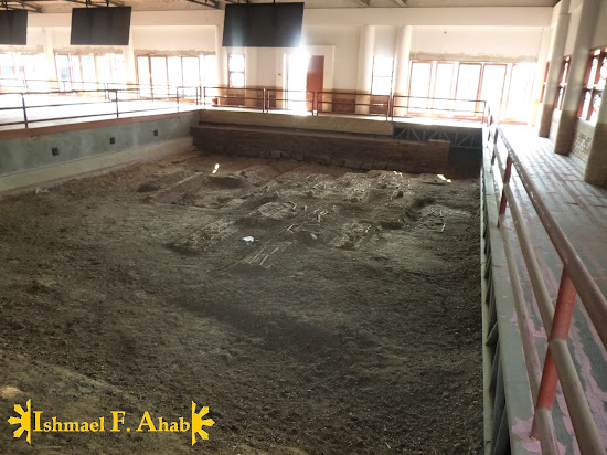 Excavation site in Portuguese Village in Ayutthaya Historical Park