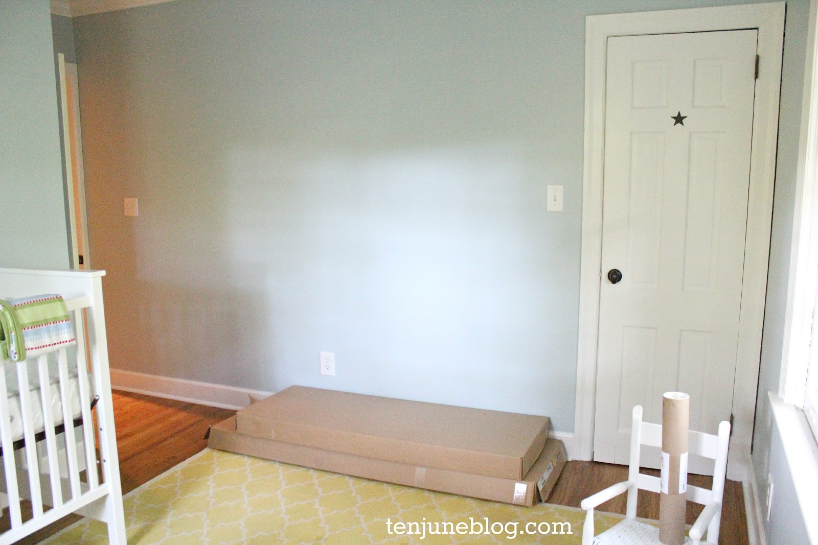 Ten June Nursery Update A Freshly Painted Baby Boy's Room {Sherwin