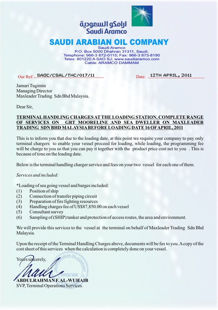 nigerian scammer or fraudster on petroleum deal total sa fax cover letter draft
