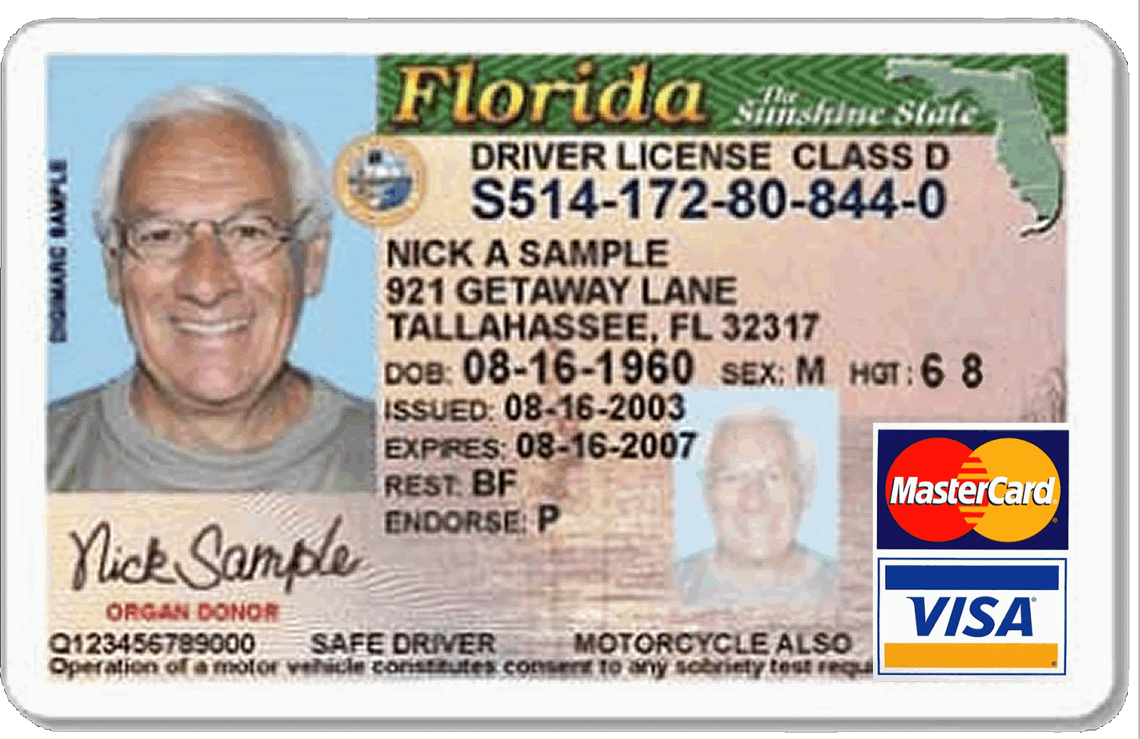Florida Id Template