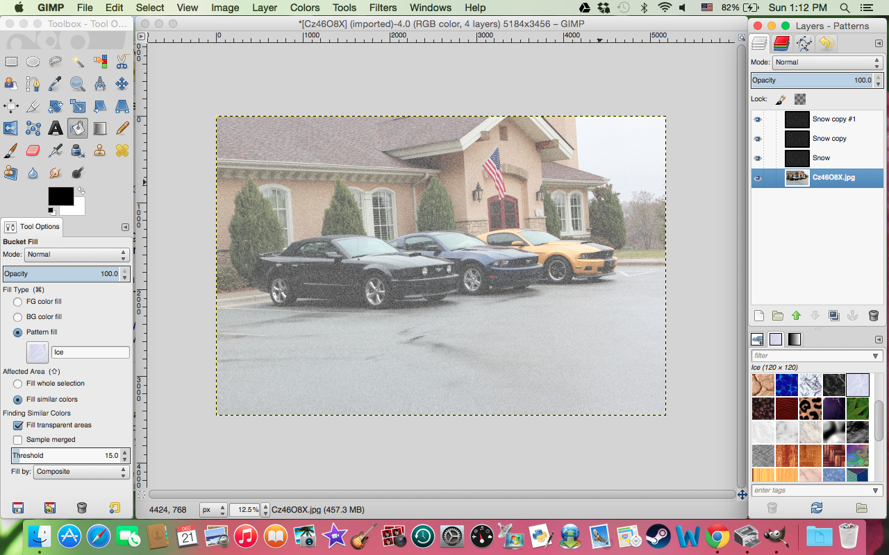 Gimpified Make A Snowy Picture In Gimp 1 8 1