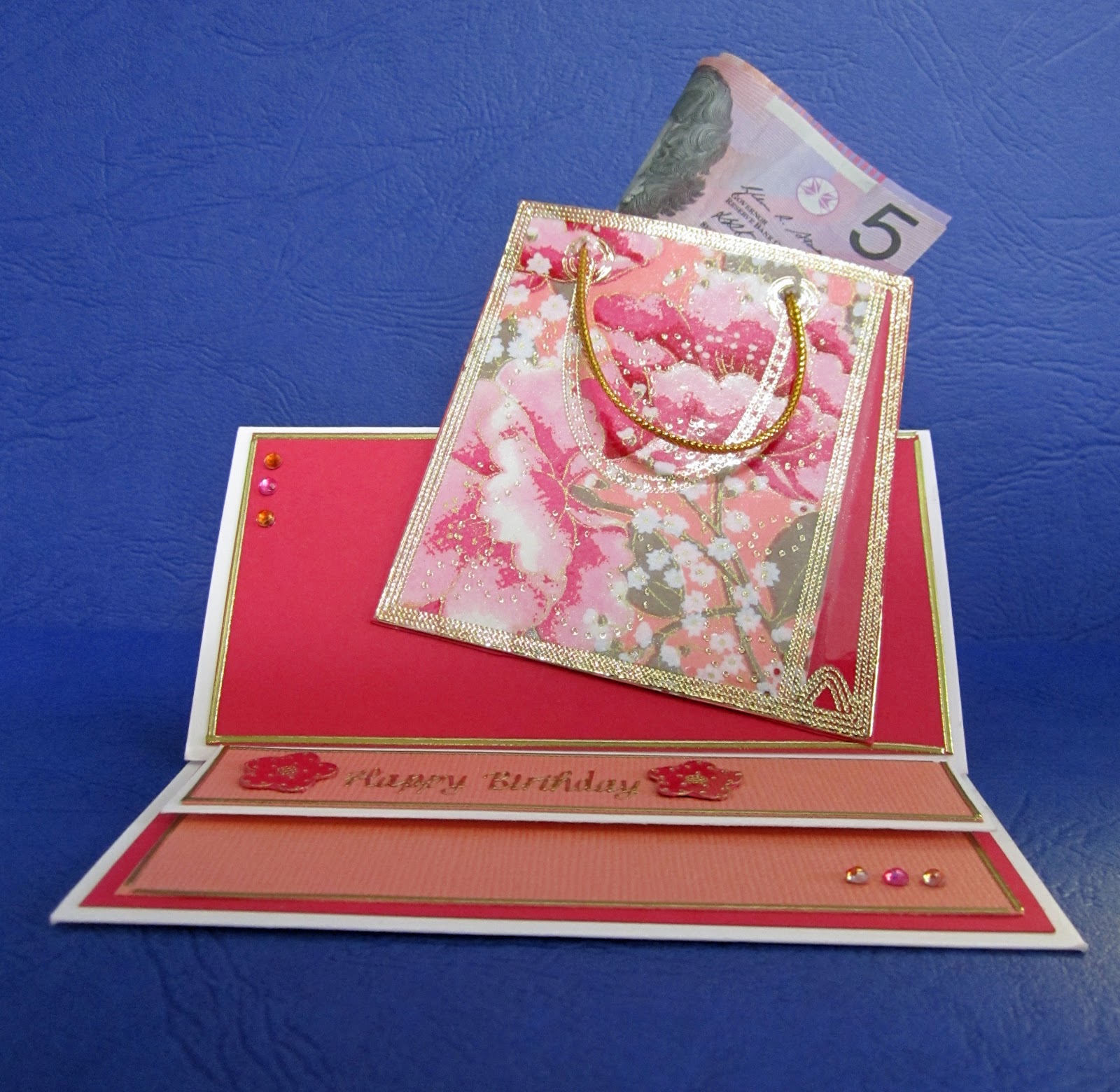 HAND MADE CARDS........ Ideas and Inspiration SHOPPING BAG TILT CARD