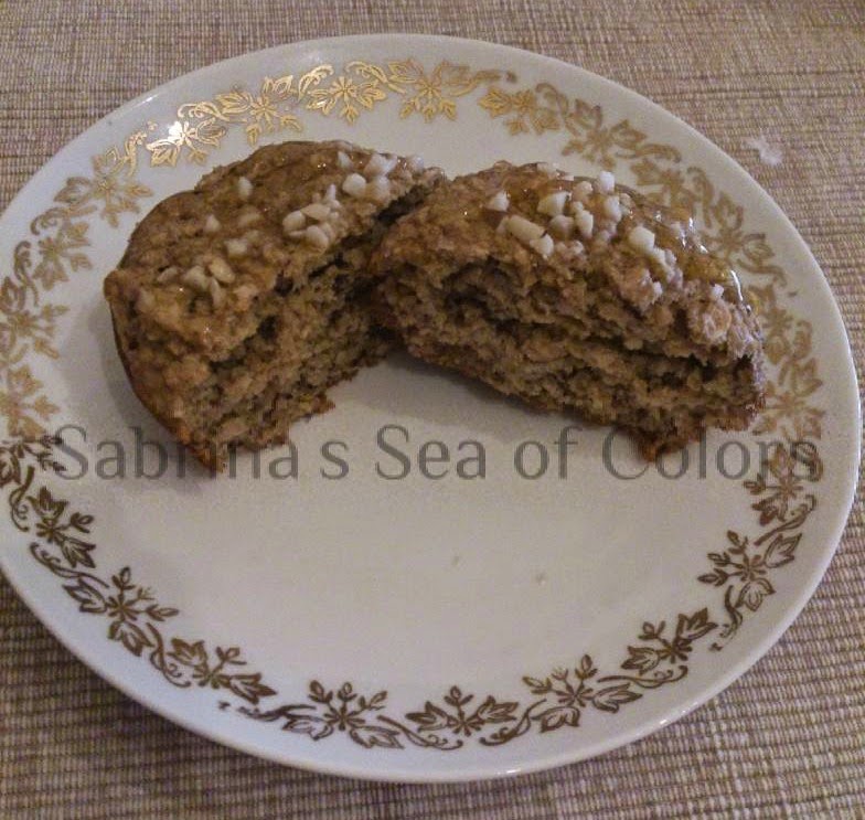 Muffins de banana y avena Sabrina´s Sea of Colors