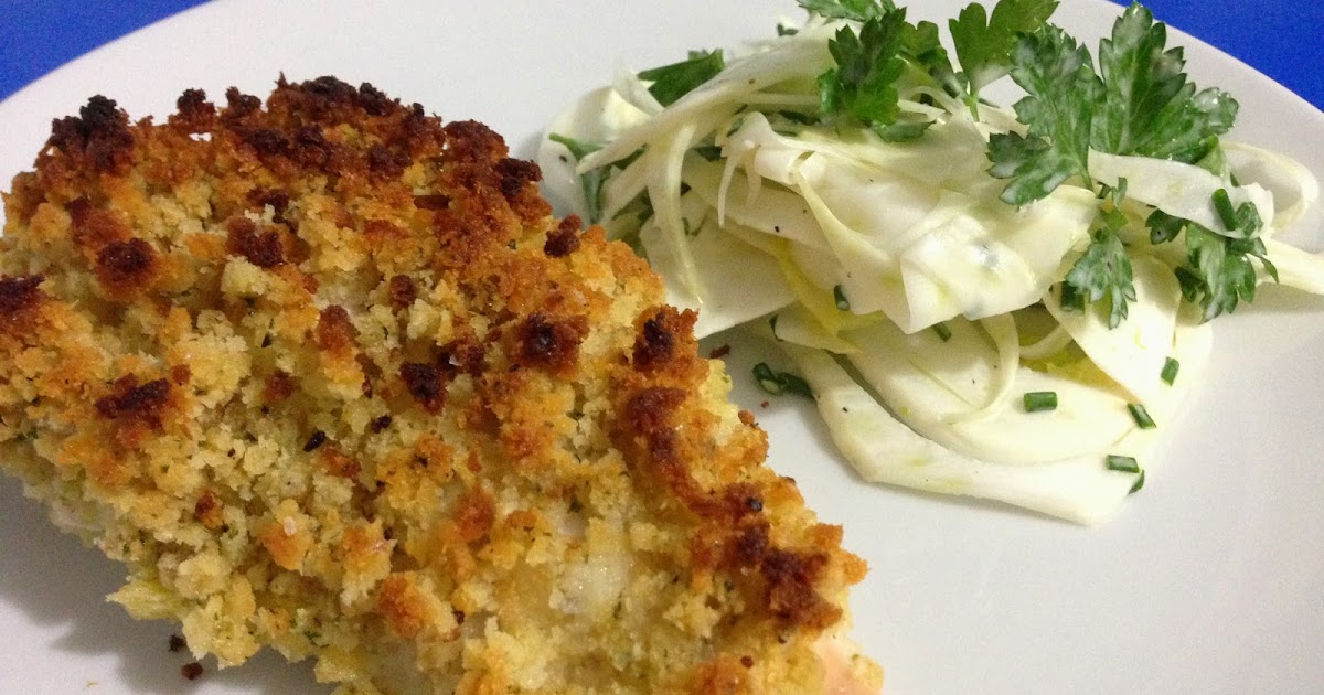 salt sugar & i donna hay's Grilled Chicken Schnitzel with Fennel Slaw