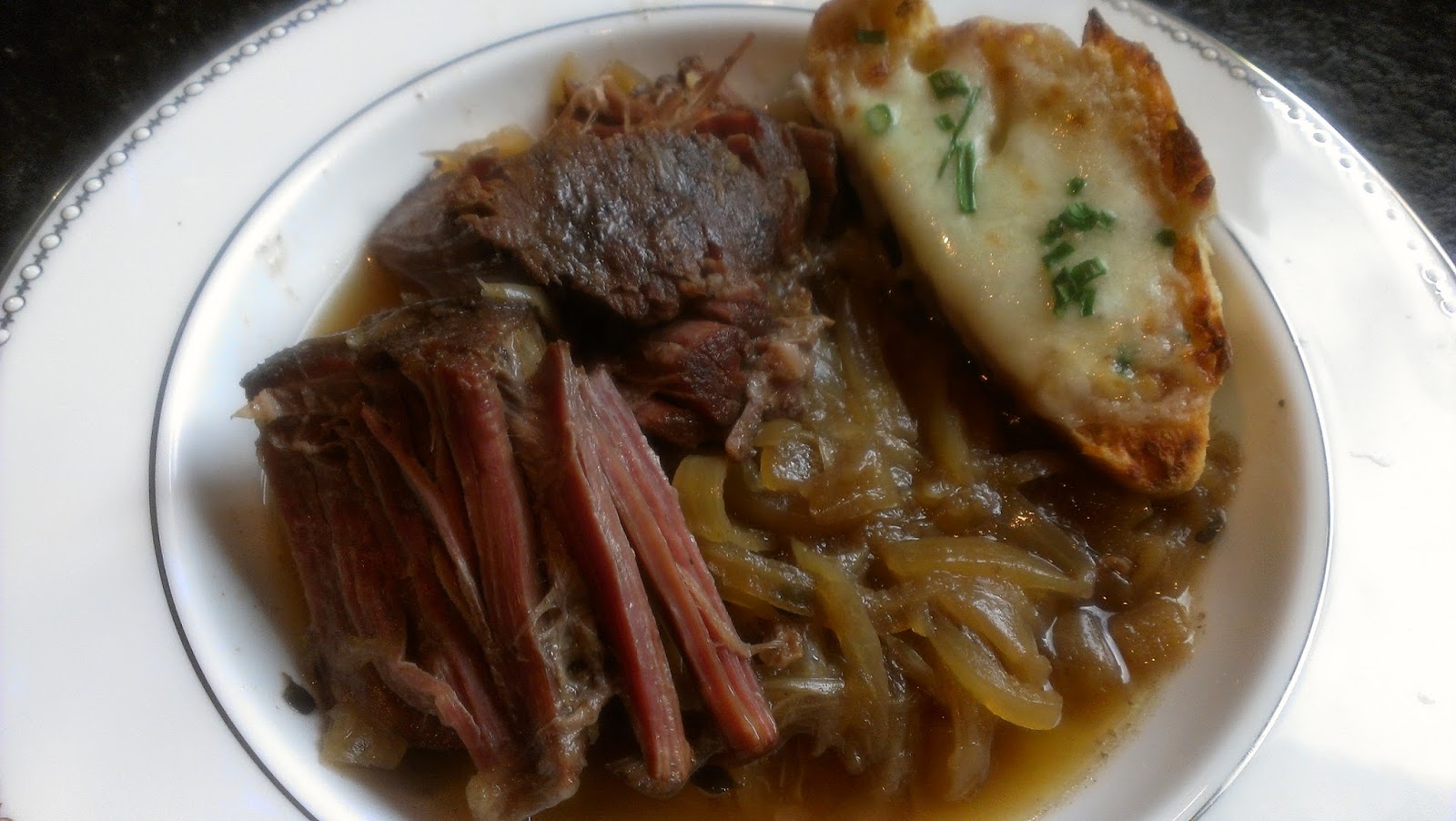 Got it, Cook it French Onion Pot Roast with Cheesy Toasts