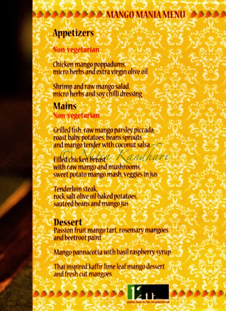 Review of Restaurants Mango Mania Festival 12th Main, Grand Mercure