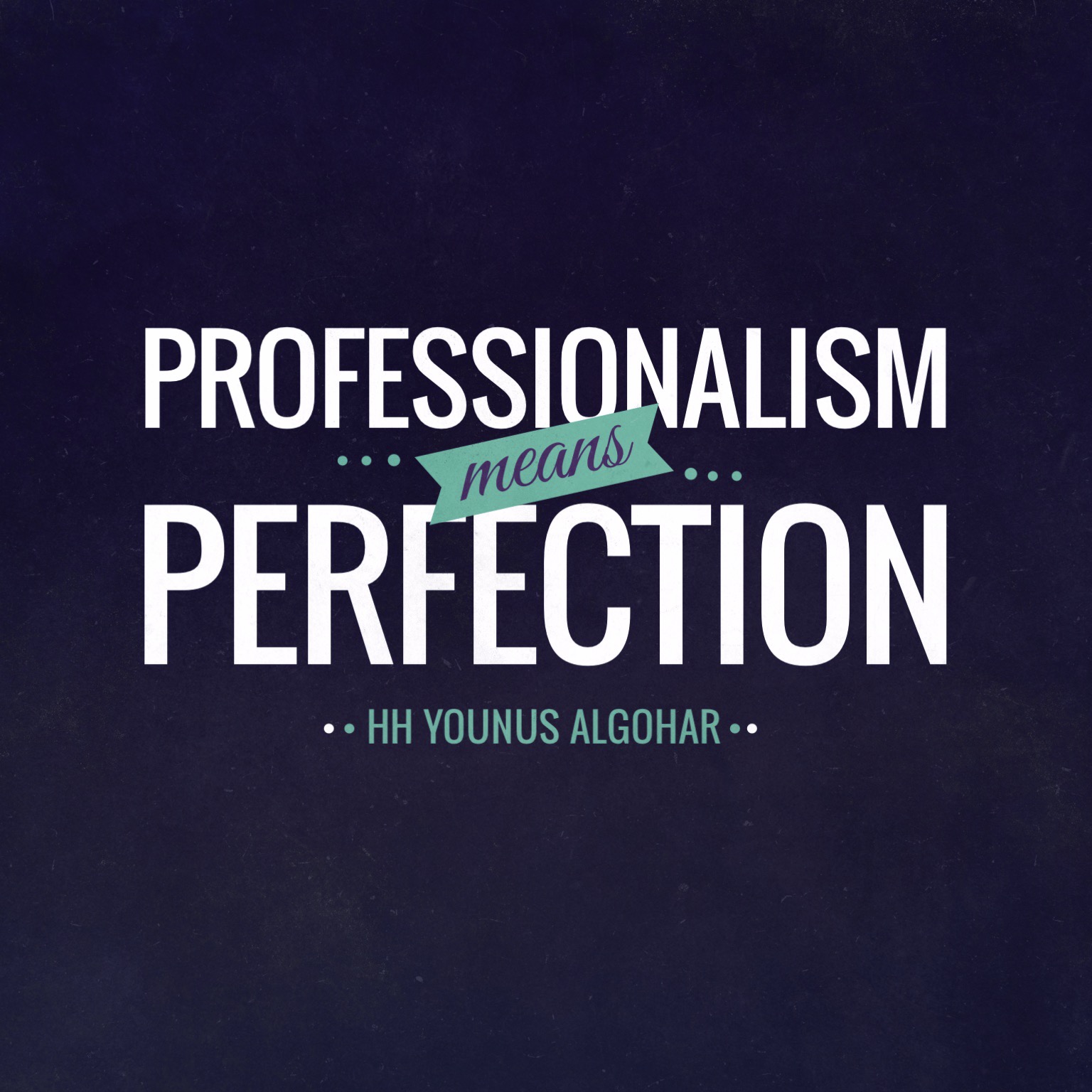 The Official MFI® Blog Quote of the Day Professionalism Means...