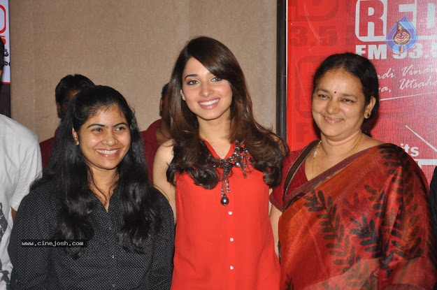  Beautiful Tamanna in Orange Top at 93.7 Red FM