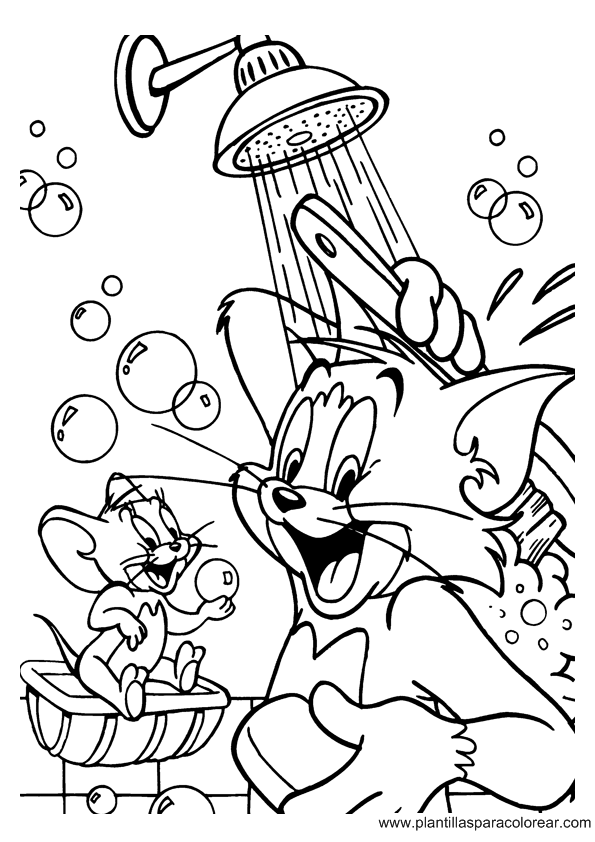 colorearrr: Tom y Jerry para dibujar y pintar
