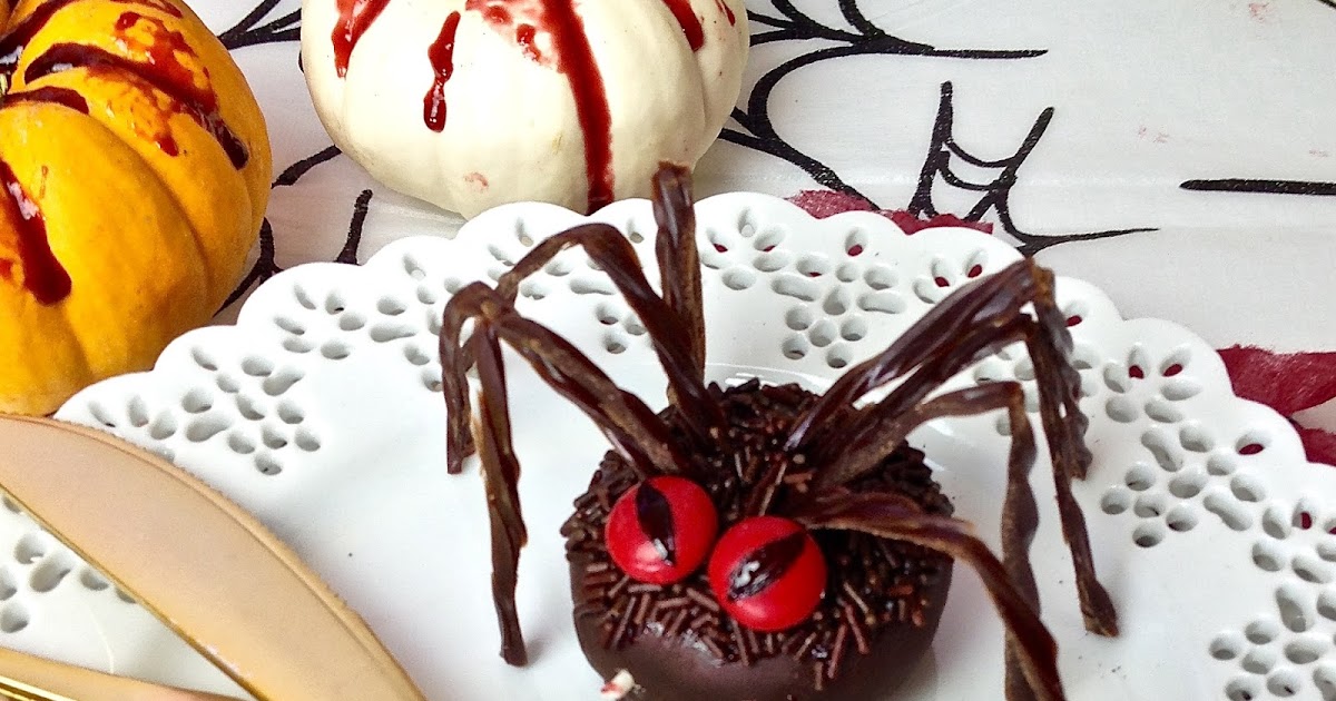 {VIDEO} Chocolate Spider Halloween Doughnuts The Lindsay Ann